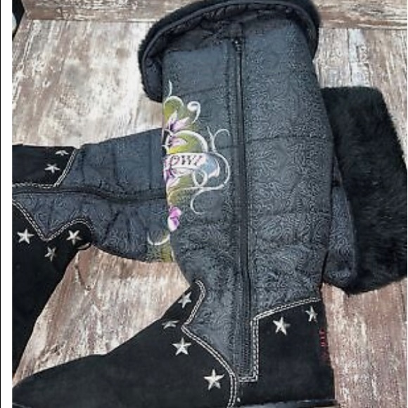 »ED HARDY "Love Kills Slowly" Boots - Picture 4 of 5